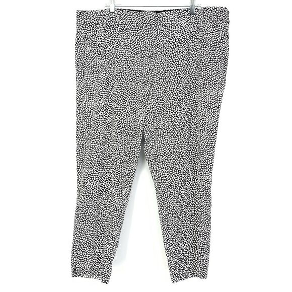 Lane Bryant Pants Plus Size 22 The Modernist Collection Skinny Ankle Black White - Picture 1 of 6